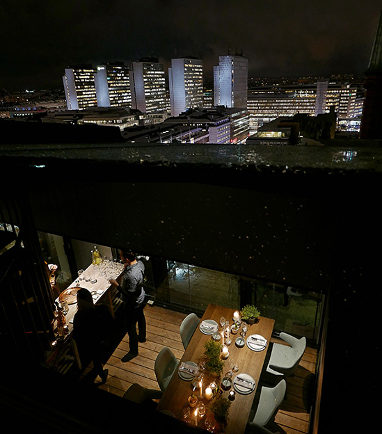 Nyproducerad lyxvåning i Continental Apartments. Enastående utsikt över Stockholm City
