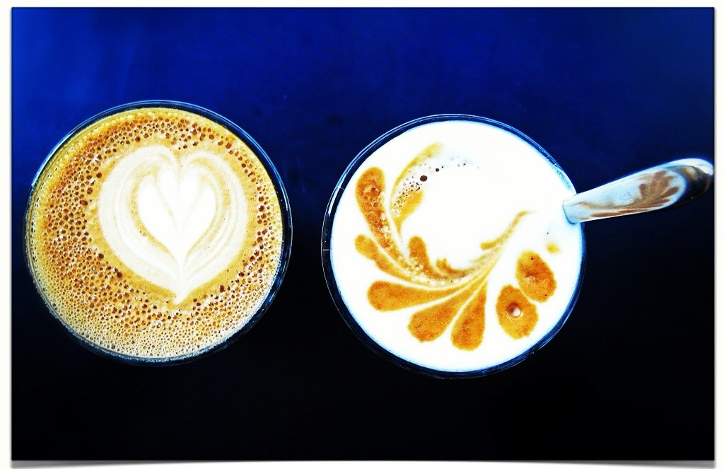 Latte Art på Kafé Esaias
