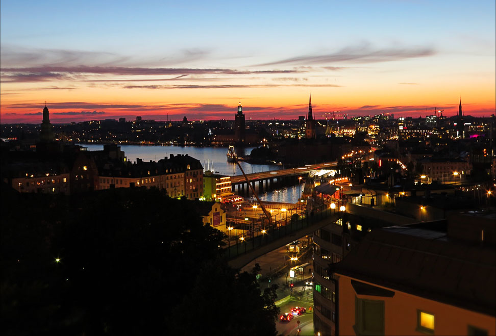 Utsikt från Mosebacke, Stockholm